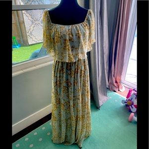 Off the shoulder maxi